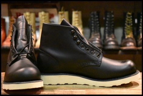 【7.5D 箱付 未使用 BEAMS別注 裏半円犬タグ 16年】レッドウィング 9873 アイリッシュセッター 黒 ビームス ブーツ redwing HOPESMORE