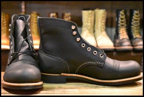 【7.5D 箱付 未使用 24年】レッドウィング 8084 アイアンレンジャー ブラックハーネス 黒 キャップトゥ ブーツ redwing HOPESMORE