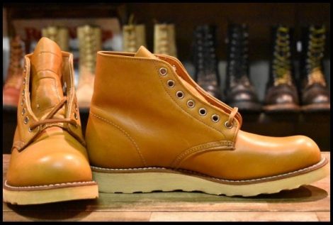 【8D 未使用 13年】レッドウィング 9871 ゴールドラセット アイリッシュセッター プレーントゥ 編み上げ ブーツ redwing HOPESMORE