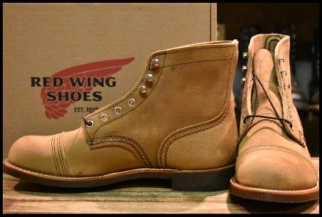 【7.5D 箱付 未使用 23年】レッドウィング 8083 アイアンレンジャー ミュールスキナー スエード 編み上げ ブーツ redwing 8113 HOPESMORE
