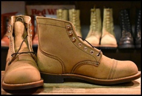 【7.5D 箱付 未使用 23年】レッドウィング 8083 アイアンレンジャー ミュールスキナー スエード 編み上げ ブーツ redwing 8113 HOPESMORE