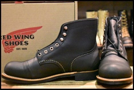 【7.5D 箱付 未使用 24年】レッドウィング 8084 アイアンレンジャー ブラックハーネス 黒 キャップトゥ ブーツ redwing HOPESMORE