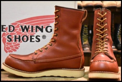 【8D 箱付 美品 犬タグ復刻 18年】レッドウィング 8877 ロング アイリッシュセッター オロラセット モックトゥ ブーツ redwing HOPESMORE