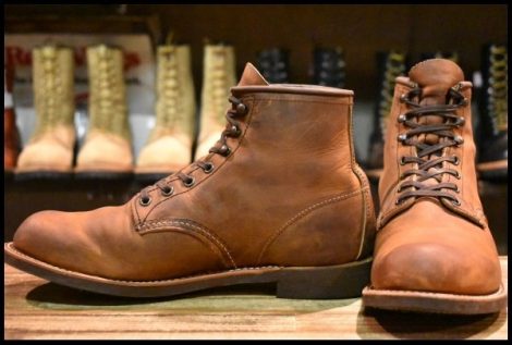【10D 良品 23年】レッドウィング 3343 ブラックスミス 茶 カッパーラフ＆タフ プレーントゥ 編み上げ ブーツ redwing HOPESMORE