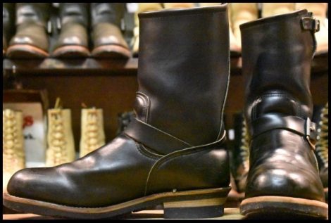 【10.5D 良品 PT91プリント】レッドウィング 2268 エンジニア ブラッククローム スチールトゥ プルオン ブーツ redwing HOPESMORE