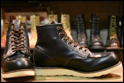 【8E 箱付 良品 12年】レッドウィング 9874 アイリッシュセッター ブラック クローンダイク モックトゥ 黒 ブーツ redwing HOPESMORE