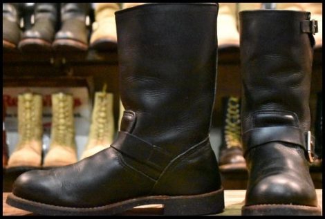 【8.5D 良品 13年】レッドウィング 2990 エンジニア 黒 ブラック ハーネスレザー スチール無し ブーツ 2966 redwing HOPESMORE