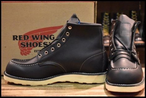 【9E 箱付 未使用 11年】レッドウィング 8179 アイリッシュセッター 黒 ブラッククローム モックトゥ 8130 ブーツ redwing HOPESMORE