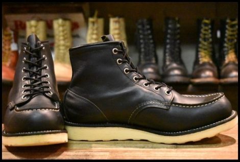 【9.5D 良品 04年】レッドウィング 8130 アイリッシュセッター 黒 ブラッククローム モックトゥ 8179 ブーツ redwing HOPESMORE