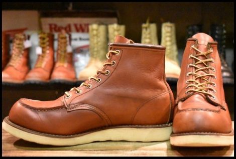 【9E 良品 12年】レッドウィング 8875 アイリッシュセッター 赤茶 オロラセット モックトゥ レースアップ ブーツ redwing HOPESMORE