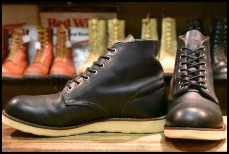 【9.5D 良品 12年】レッドウィング 8190 アイリッシュセッター チャコール ラフ＆タフ 茶 プレーントゥ 編み上げ ブーツ redwing HOPESMORE