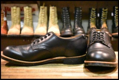 【10.5D 美品 19年】レッドウィング 8054 フォアマン オックスフォード 黒 ブラッククローム 短靴 ローカット ブーツ redwing HOPESMORE