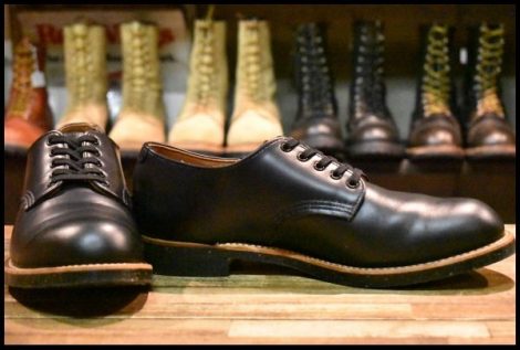 【10.5D 美品 19年】レッドウィング 8054 フォアマン オックスフォード 黒 ブラッククローム 短靴 ローカット ブーツ redwing HOPESMORE