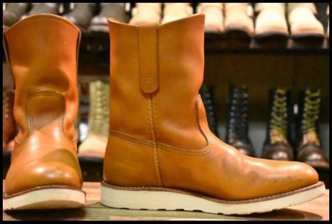 【7.5E 良品 11年】レッドウィング 9866 ゴールドラセット ペコス 茶 プルオン クッションソール ブーツ redwing pecos HOPESMORE