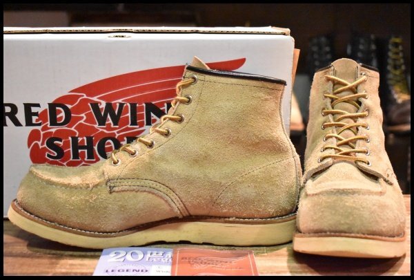 【8.5EE 箱付 良品 羽タグ LEGEND】レッドウィング 8173 スエード アイリッシュセッター タン ラフアウト ブーツ redwing HOPESMORE