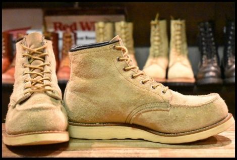 【8.5EE 箱付 良品 羽タグ LEGEND】レッドウィング 8173 スエード アイリッシュセッター タン ラフアウト ブーツ redwing HOPESMORE