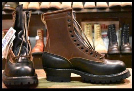 【9.5EE 箱付 未使用】WHITE’S ホワイツ スモークジャンパーLTT 375VLTT ブラック×ブラウン クロムエクセル ブーツ HOPESMORE