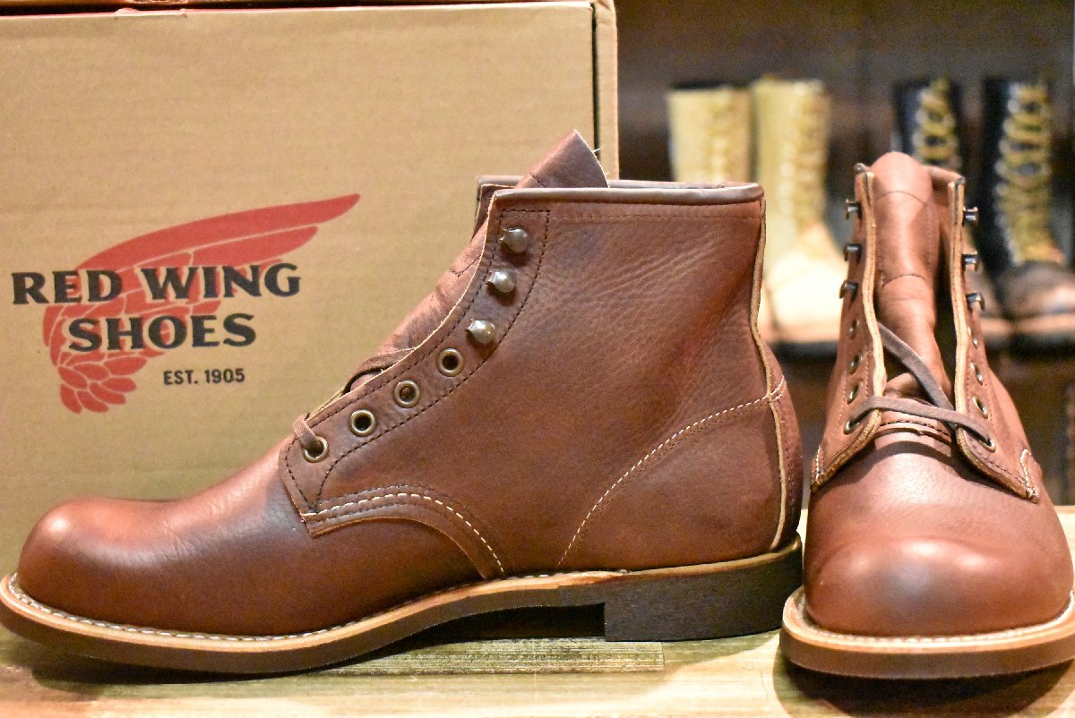 【良品】レッドウィング 9202 ガレージマン ブーツ シューズ 茶 チョコレート シャパラル ローカット 11年 7D redwing HOPESMORE Wing 9202 Red Wing Garageman Oxford RED WING レッドウィング 9202