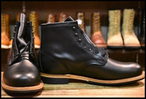 【8D 箱付 未使用 24年】レッドウィング 9423 ベックマン 黒 ブラック エクスカリバー プレーントゥ 9414 9014 ブーツ redwing HOPESMORE