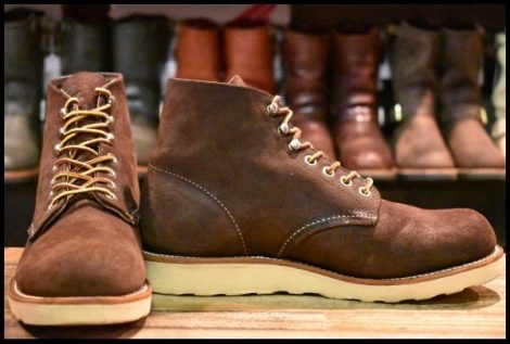 【7D 良品 11年】レッドウィング 8164 スエード アイリッシュセッター 茶 ジャワ ミュールスキナー 編み上げ ブーツ redwing HOPESMORE