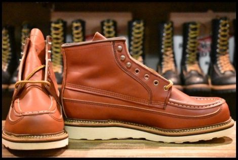 【10.5E 箱付 未使用 14年】レッドウィング 9851 アイリッシュセッター 赤茶 オロラセット カヌーモック ブーツ redwing HOPESMORE