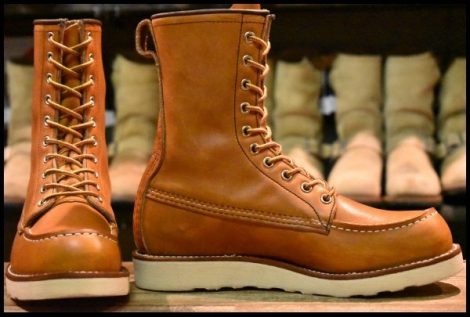 【6.5D 美品 22年】レッドウィング 877 ロング アイリッシュセッター 茶 オロレガシー モックトゥ 編み上げ ブーツ redwing HOPESMORE