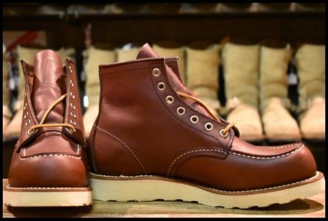 【7D 未使用 13年】レッドウィング 9106 アイリッシュセッター 赤茶 レッドブラウン モックトゥ 8875 ブーツ redwing HOPESMORE
