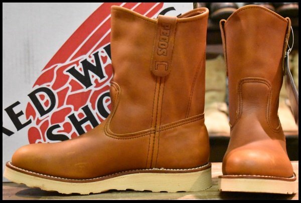 【7.5D 箱付 未使用 05年】レッドウィング 866 ペコス 茶 オロイジナル プルオン クッションソール ブーツ redwing pecos HOPESMORE