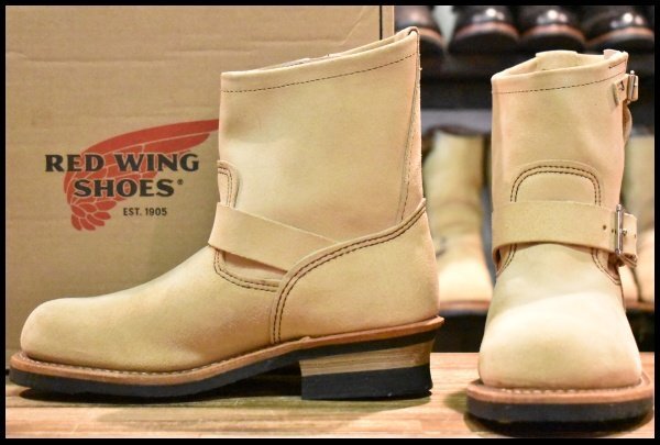【7D 箱付 未使用 11年】レッドウィング 2965 ショート スエードエンジニア ホーソーンアビレーンラフアウト ブーツ redwing HOPESMORE