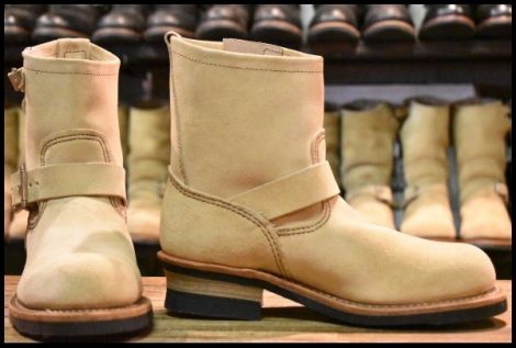 【7D 箱付 未使用 11年】レッドウィング 2965 ショート スエードエンジニア ホーソーンアビレーンラフアウト ブーツ redwing HOPESMORE