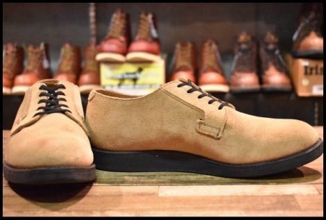 【9.5D 良品 13年】レッドウィング 9103 ポストマン オックスフォード サンド モハヴェ ラフアウト 短靴 ブーツ redwing HOPESMORE