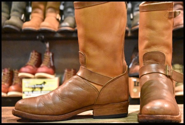 【8.5D 良品】Rios of Mercedes リオスオブメルセデス エンジニアブーツ ローパーブーツ プルオン ウエスタン HOPESMORE