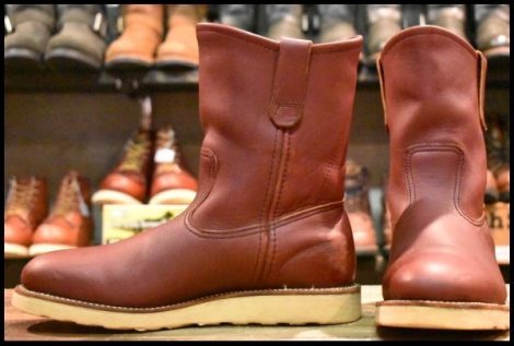 【8E 良品 羽タグ 99年】レッドウィング 8866 ペコス 赤茶 オロラセット クッションソール プルオン ブーツ redwing pecos HOPESMORE