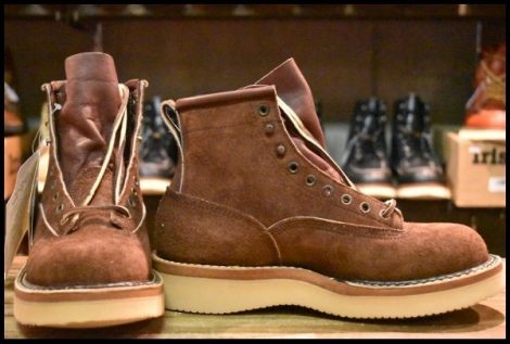 【6.5E 箱付 未使用】WHITE’S ホワイツ ノースウエストLTT ブラウンラフアウト 茶 ビブラム2021 編み上げ レースアップ ブーツ HOPESMORE