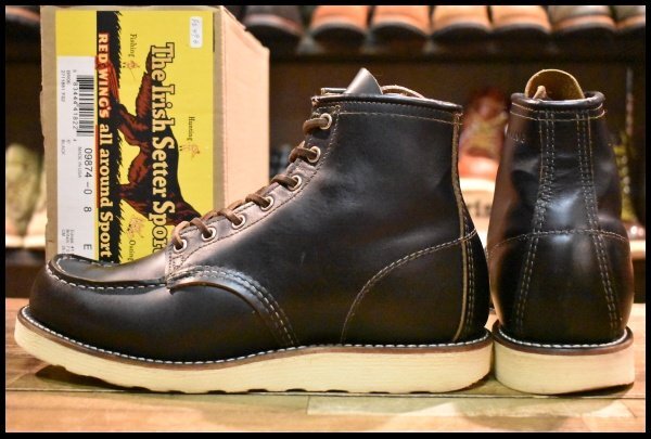 廃盤 RED WING SHOES E 9874 ブラック RED WING SHOES ○○レッドウィング アイリッシュセッター 9874