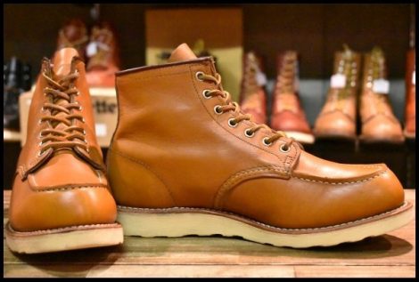 【9.5E 箱付 良品 11年】レッドウィング 9875 アイリッシュセッター ゴールドラセット モックトゥ レースアップ ブーツ redwing HOPESMORE