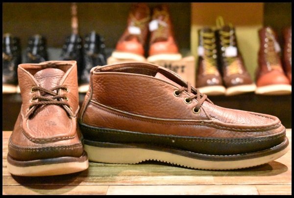 ラッセルモカシン　ブラウンレザー　9サイズ Russell Moccasin ブラウンレザーシューズ