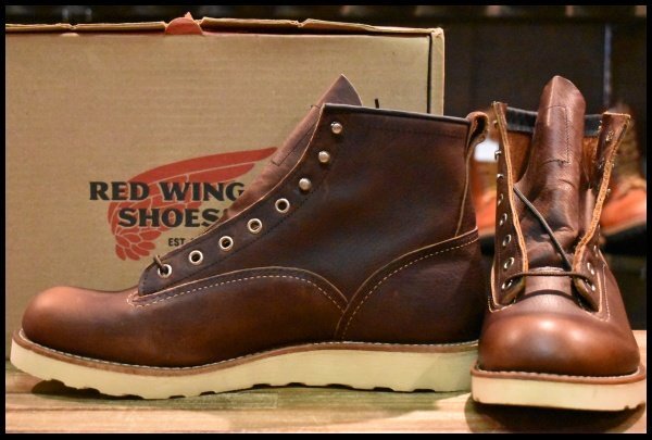 【10D 箱付 未使用 13年】レッドウィング 2906 ラインマン 茶 ダーク ブラウン ブライヤーオイルスリック ブーツ redwing HOPESMORE