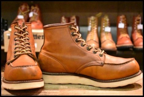 【7.5E 良品 犬刻印 97年】レッドウィング 875 アイリッシュセッター 茶 オロイジナル モックトゥ 編み上げ ブーツ redwing HOPESMORE