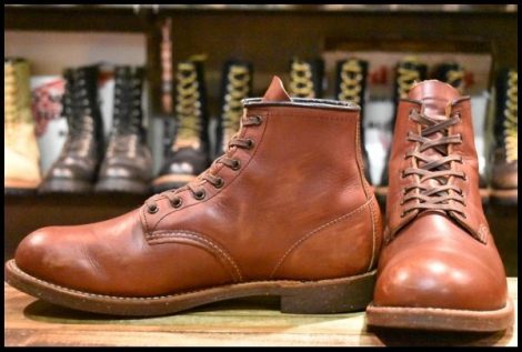 【10D 良品 15年】レッドウィング 2961 ブラックスミス 茶 ブラウン プレーントゥ レースアップ 編み上げ ブーツ redwing HOPESMORE