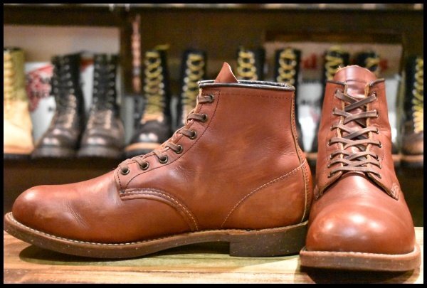 【10D 良品 15年】レッドウィング 2961 ブラックスミス 茶 ブラウン プレーントゥ レースアップ 編み上げ ブーツ redwing HOPESMORE
