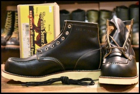 【11E 箱付 未使用 13年】レッドウィング 9874 アイリッシュセッター 黒 ブラック クローンダイク 編み上げ ブーツ redwing HOPESMORE
