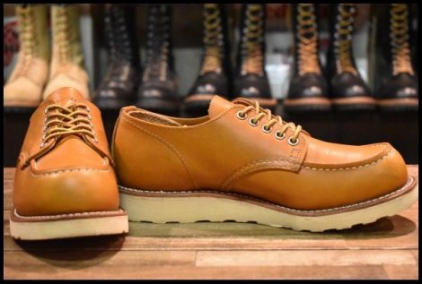【7D 良品 15年】レッドウィング 9895 アイリッシュセッター 茶 ゴールドラセット モックトゥ 短靴 編み上げ ブーツ redwing HOPESMORE