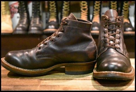 【8E 良品】WHITE’S ホワイツ セミドレス ブラウンドレス 茶 ビブラム269シングル 編み上げ レースアップ ブーツ HOPESMORE