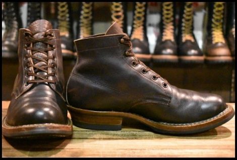 【8E 良品】WHITE’S ホワイツ セミドレス ブラウンドレス 茶 ビブラム269シングル 編み上げ レースアップ ブーツ HOPESMORE