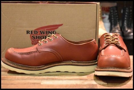 【9D 箱付 良品 17年】レッドウィング 8103 オックスフォード 赤茶 オロラセット モックトゥ ローカット 短靴 ブーツ redwing HOPESMORE