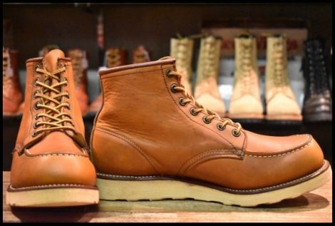 【10E 美品 犬刻印 97年】レッドウィング 875 アイリッシュセッター 茶 オロイジナル モックトゥ 編み上げ ブーツ redwing HOPESMORE