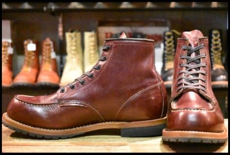 【9D 美品 10年】レッドウィング 9010 べックマン ブラックチェリー フェザーストーン モックトゥ 編み上げ ブーツ redwing HOPESMORE