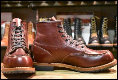 【9D 美品 10年】レッドウィング 9010 べックマン ブラックチェリー フェザーストーン モックトゥ 編み上げ ブーツ redwing HOPESMORE