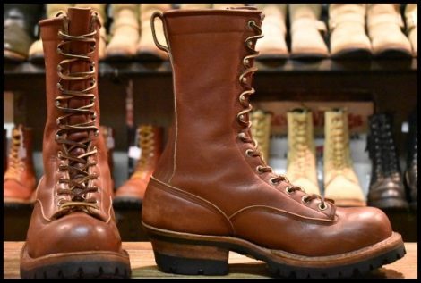 【8.5E 箱付 良品】WHITE’S ホワイツ スモークジャンパーLTT レッドドッグ ビブラム100シングル レザーライニング ブーツ HOPESMORE